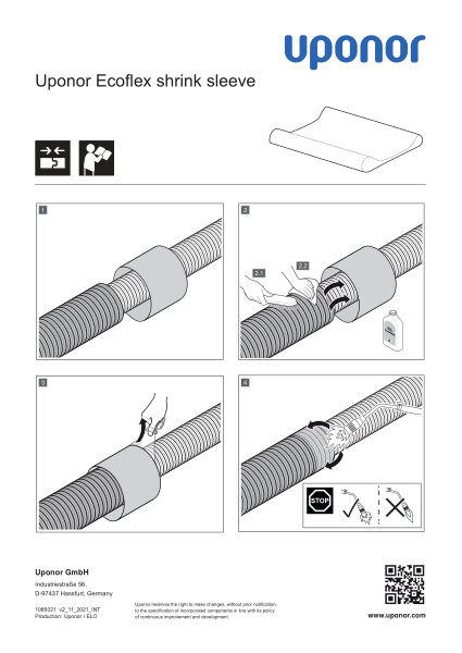 Guaina termoretraibile Uponor Ecoflex